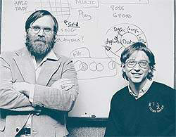 Основатели Microsoft -   Пол Аллен и Билл Гейтс