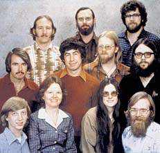 Состав группы Microsoft из Альбукерке на
7 января 1978 года.